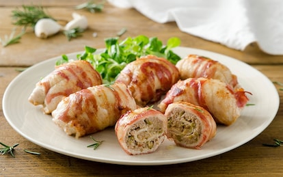 Involtini di tacchino ripieni