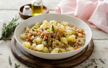 Minestra di farro e patate