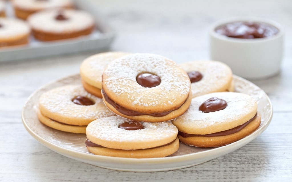 Biscotti Di Natale Alla Nutella.Ricetta Occhi Di Bue Alla Nutella Cucchiaio D Argento