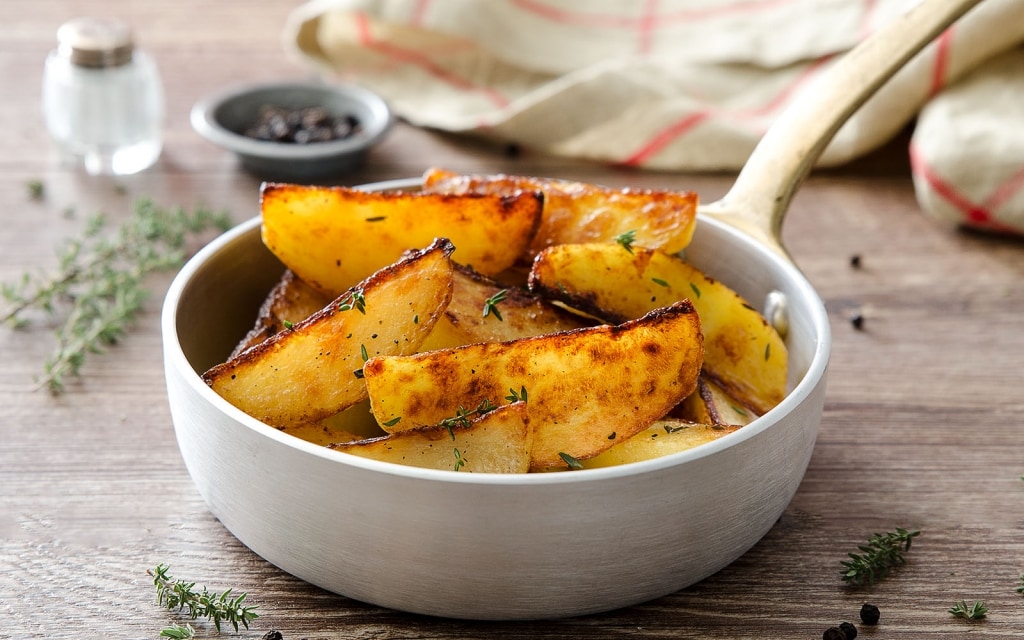 Patate croccanti in padella