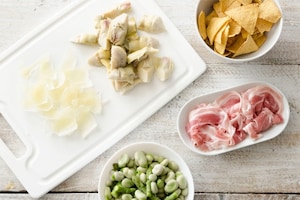 Preparazione Insalata di fave, asparagi e pancetta - Fase 2