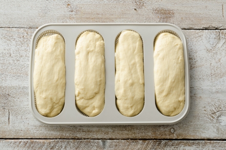 Preparazione Mini baguette di pan brioche dolce - Fase 3 Preparazione Mini baguette di pan brioche dolce - Fase 3
