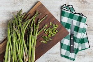 Preparazione Tagliatelle con gli asparagi - Fase 1
