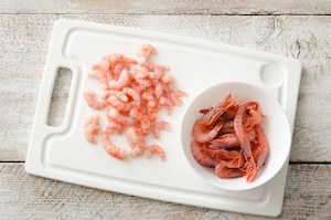 Preparazione Tagliolini al limone e gamberi  - Fase 1