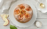 Torta di mele con roselline