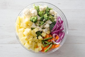 Preparazione Verdure sabbiose - Fase 1