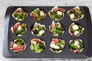 Preparazione Cestini di asparagi e bacon - Fase 2