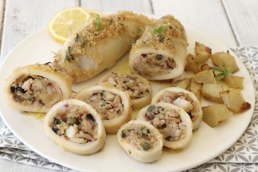 Ricetta Calamari Ripieni Al Forno Con Patate Cucchiaio D Argento