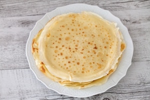 Preparazione Gratin di crepes al prosciutto e fontina - Fase 1