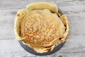 Preparazione Gratin di crepes al prosciutto e fontina - Fase 3