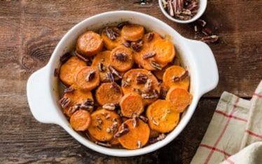 Patate dolci al forno con noci pecan