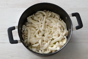 Preparazione Seppie gratinate - Fase 1