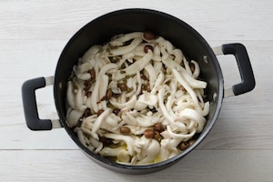 Preparazione Seppie gratinate - Fase 2