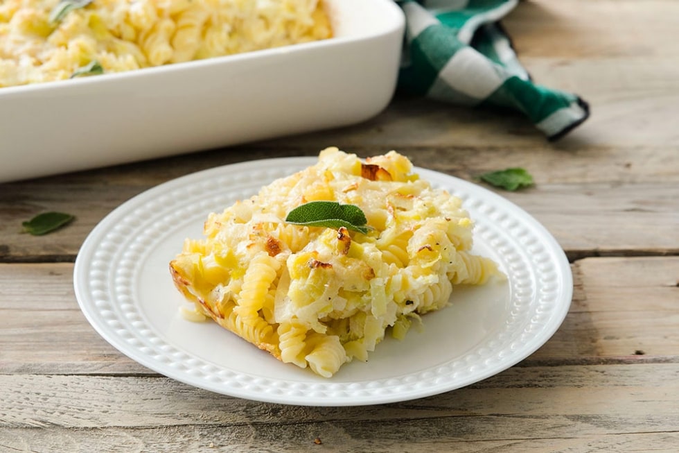 Timballo di fusilli ai porri ricetta