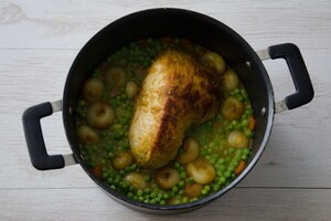 Preparazione Arrosto di vitello al curry con cipolline - Fase 3