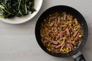 Preparazione Bietole al prosciutto - Fase 2