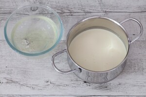 Preparazione Budini di formaggio fresco e asparagi  - Fase 3