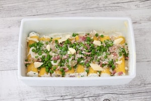 Preparazione Cannelloni al formaggio fresco, piselli e pancetta  - Fase 4
