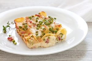 Preparazione Cannelloni al formaggio fresco, piselli e pancetta  - Fase 4