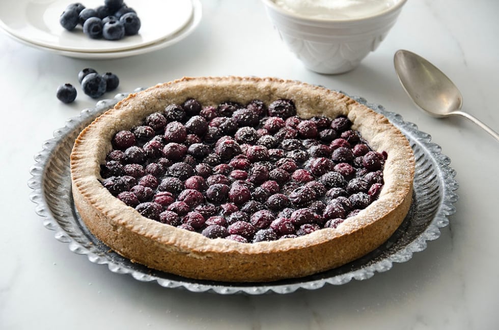 Crostata rustica di mirtilli ricetta