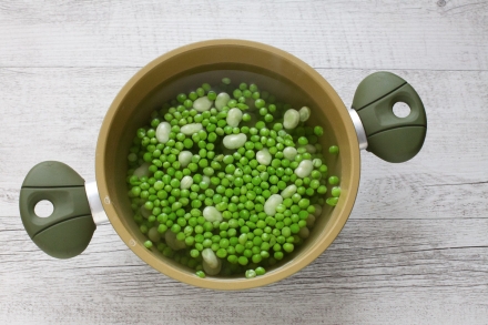 Preparazione Falafel green - Fase 1 Preparazione Falafel green - Fase 1