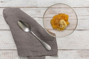 Preparazione Gamberi fritti al cocco con salsa all'arancia  - Fase 1