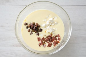 Preparazione Plumcake salati con prosciutto e olive - Fase 3