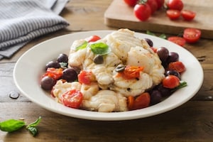 Preparazione Rana pescatrice con pomodorini - Fase 3