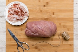 Preparazione Rotolo di tacchino in crosta di pancetta - Fase 2