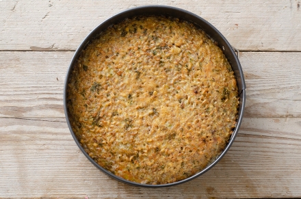 Preparazione Torta di farro alle erbe - Fase 4 Preparazione Torta di farro alle erbe - Fase 4