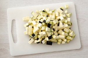 Preparazione Anelletti con melanzane e cernia - Fase 1