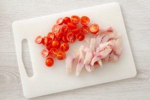 Preparazione Anelletti con melanzane e cernia - Fase 2