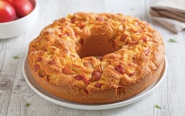 Ciambella con le pesche