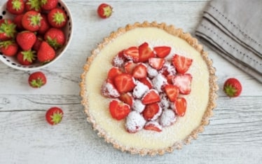 Crostata al cioccolato bianco e fragole