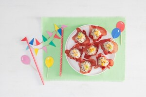 Preparazione Fagottini di bresaola con polpettine ai pinoli e melone - Fase 3