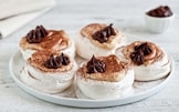 Mini pavlova al cioccolato
