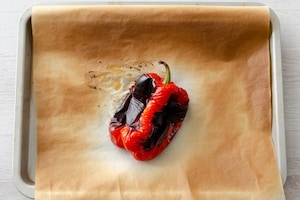 Preparazione Padellata di verdure con crema di peperoni abbrustoliti - Fase 1