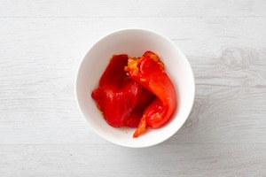 Preparazione Padellata di verdure con crema di peperoni abbrustoliti - Fase 1