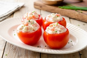 Preparazione Pomodori ripieni ai formaggi - Fase 4