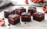 Brownies al cioccolato e fragole