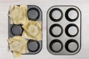 Preparazione Cestini croccanti con mousse di mortadella  - Fase 2