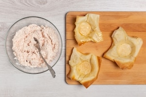 Preparazione Cestini croccanti con mousse di mortadella  - Fase 3