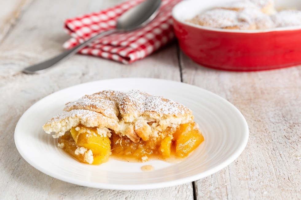 Cobbler alle pesche ricetta