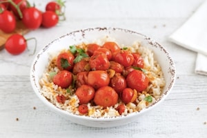 Preparazione Curry estivo di pomodorini e riso al coriandolo  - Fase 4
