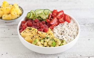 Pokè bowl tonno e avocado