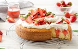 Poke cake alle fragole