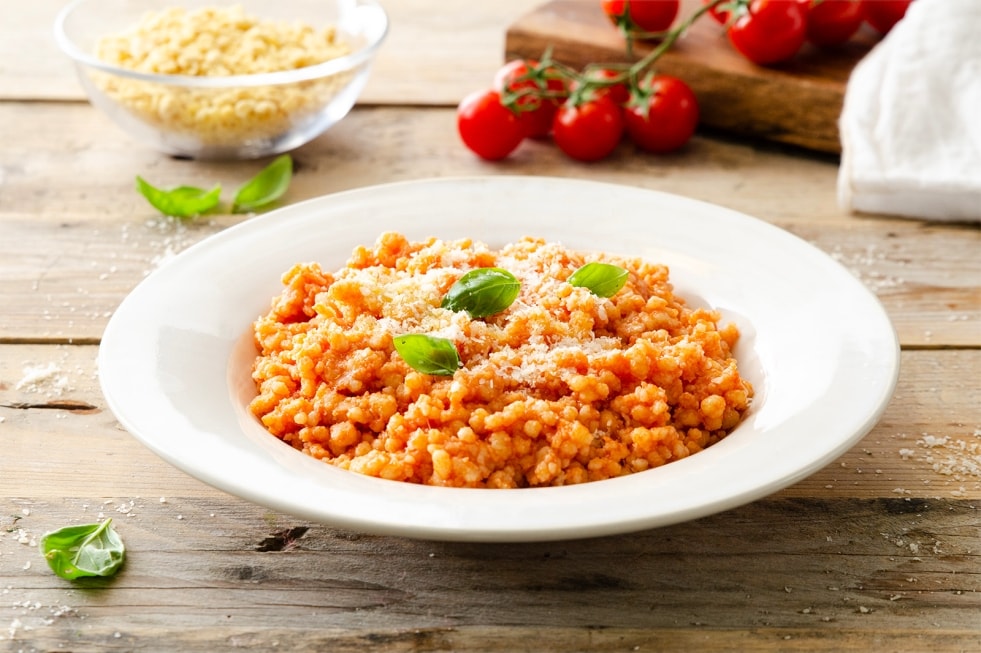 Fregula al pomodoro ricetta