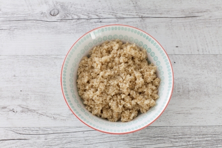 Preparazione Quinoa con verdure - Fase 2 Preparazione Quinoa con verdure - Fase 2