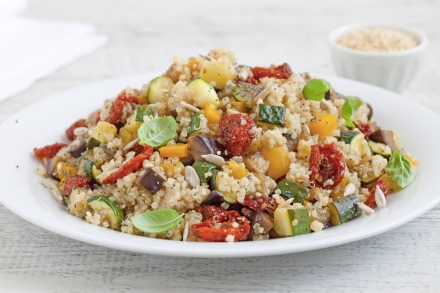 Preparazione Quinoa con verdure - Fase 3 Preparazione Quinoa con verdure - Fase 3