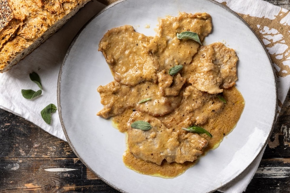 Scaloppine di vitello alla senape ricetta